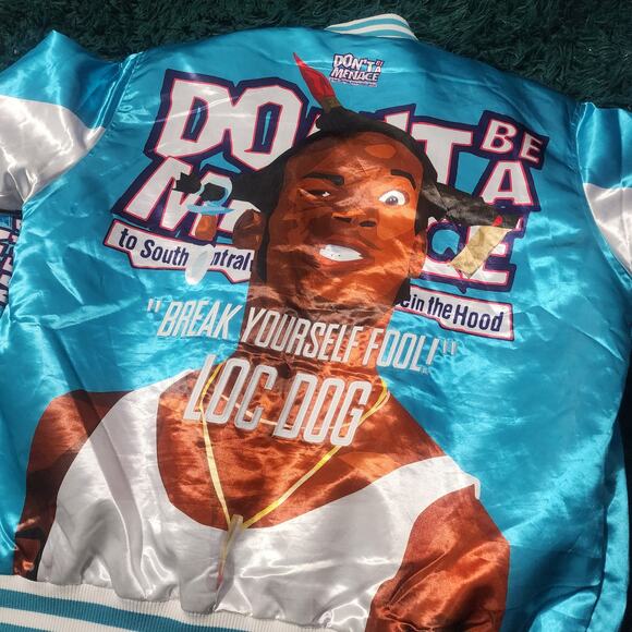 Vintage HGC 'Don't Be a Menace' 1996 Satin Bomber Jacket 5XL – Rare Movie Grail - Picture 6 of 6